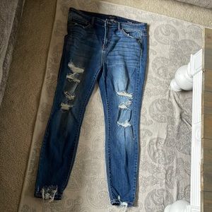 Judy blue skinny distressed jeans Size 15/32